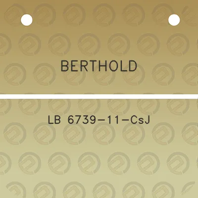 berthold-lb-6739-11-csj