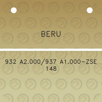 beru-932-a2000937-a1000-zse-148