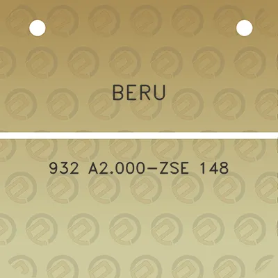 beru-932-a2000-zse-148