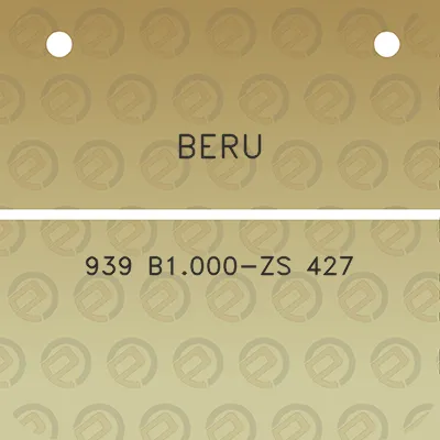 beru-939-b1000-zs-427