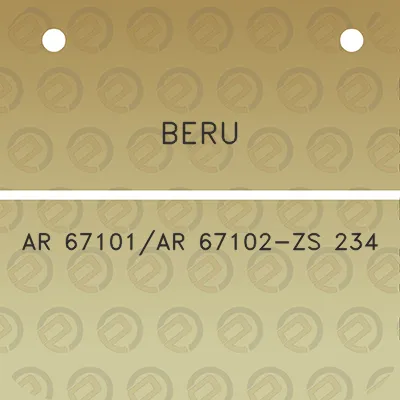 beru-ar-67101ar-67102-zs-234