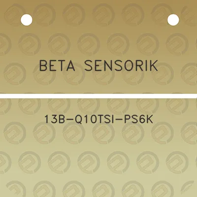 beta-sensorik-13b-q10tsi-ps6k