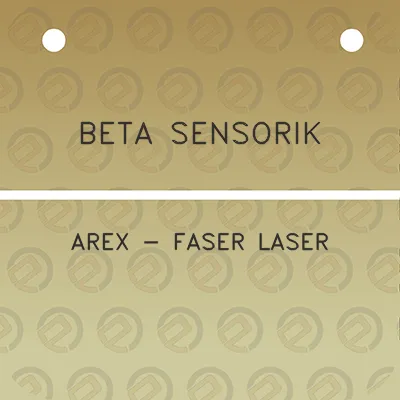 beta-sensorik-arex-faser-laser