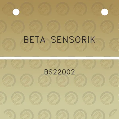 beta-sensorik-bs22002