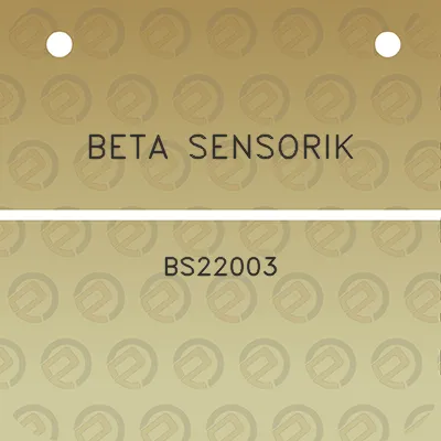 beta-sensorik-bs22003