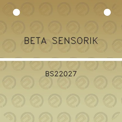 beta-sensorik-bs22027