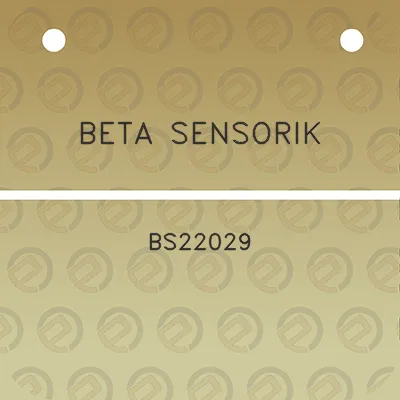 beta-sensorik-bs22029