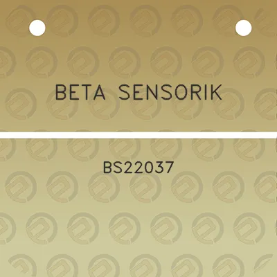 beta-sensorik-bs22037