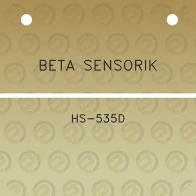 beta-sensorik-hs-535d