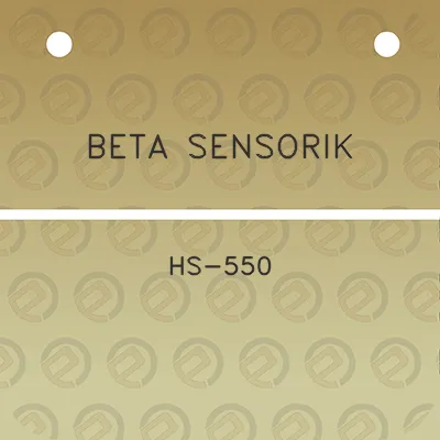 beta-sensorik-hs-550