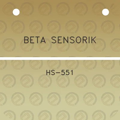 beta-sensorik-hs-551