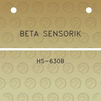 beta-sensorik-hs-630b