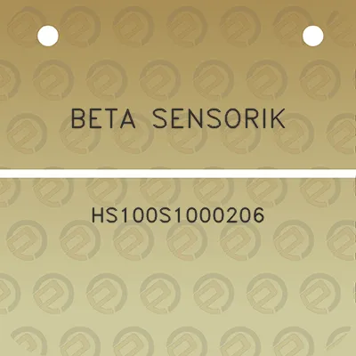 beta-sensorik-hs100s1000206