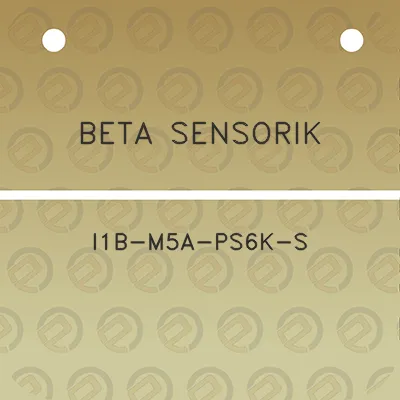 beta-sensorik-i1b-m5a-ps6k-s