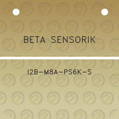 beta-sensorik-i2b-m8a-ps6k-s