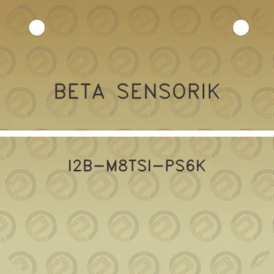 beta-sensorik-i2b-m8tsi-ps6k