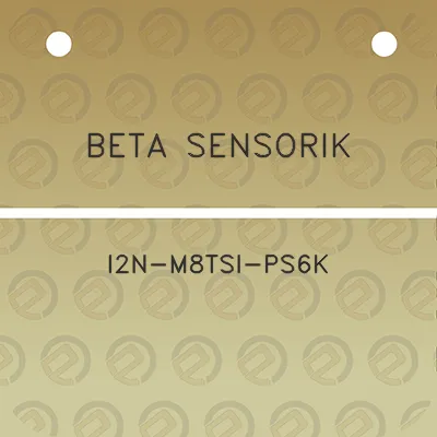 beta-sensorik-i2n-m8tsi-ps6k