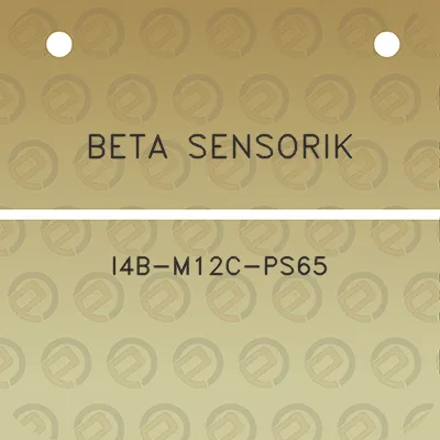 beta-sensorik-i4b-m12c-ps65