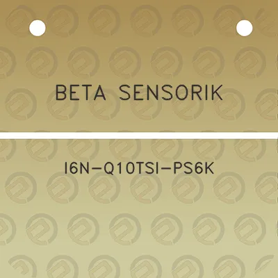 beta-sensorik-i6n-q10tsi-ps6k