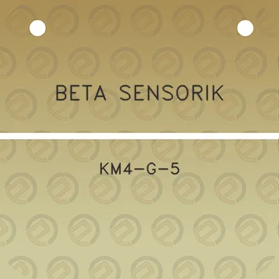 beta-sensorik-km4-g-5