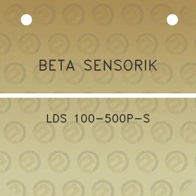 beta-sensorik-lds-100-500p-s