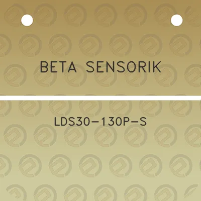 beta-sensorik-lds30-130p-s