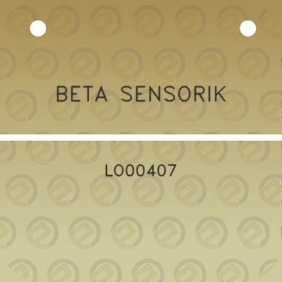 beta-sensorik-lo00407