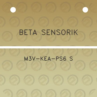 beta-sensorik-m3v-kea-ps6-s