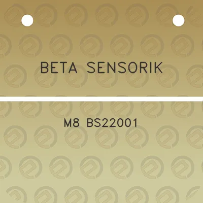 beta-sensorik-m8-bs22001