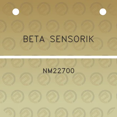 beta-sensorik-nm22700