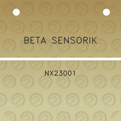 beta-sensorik-nx23001