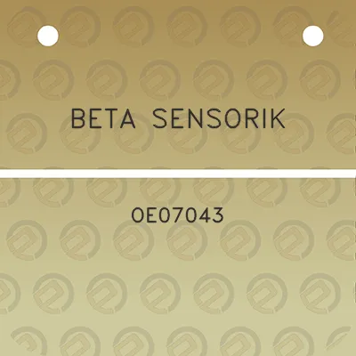 beta-sensorik-oe07043