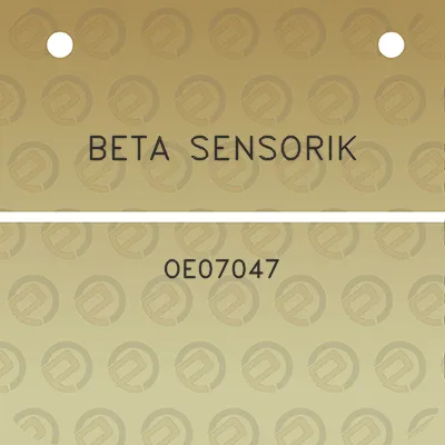 beta-sensorik-oe07047