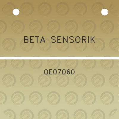 beta-sensorik-oe07060