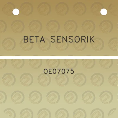 beta-sensorik-oe07075