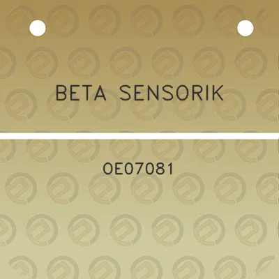 beta-sensorik-oe07081