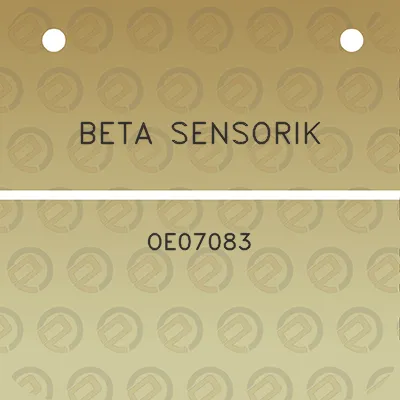 beta-sensorik-oe07083