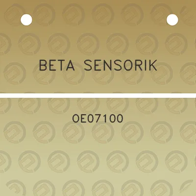 beta-sensorik-oe07100