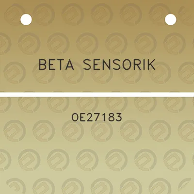 beta-sensorik-oe27183