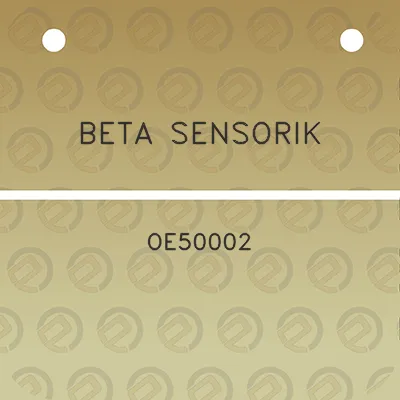 beta-sensorik-oe50002