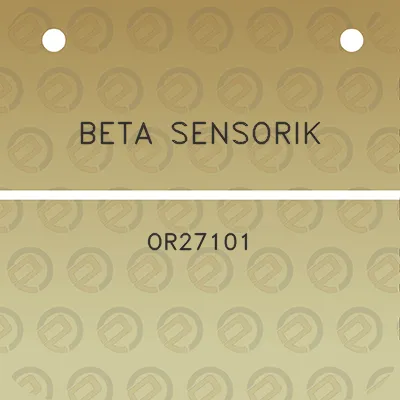 beta-sensorik-or27101