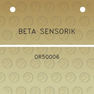 beta-sensorik-or50006