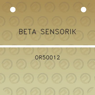 beta-sensorik-or50012