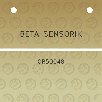 beta-sensorik-or50048