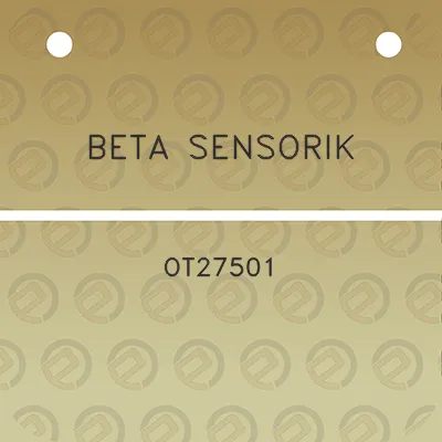 beta-sensorik-ot27501