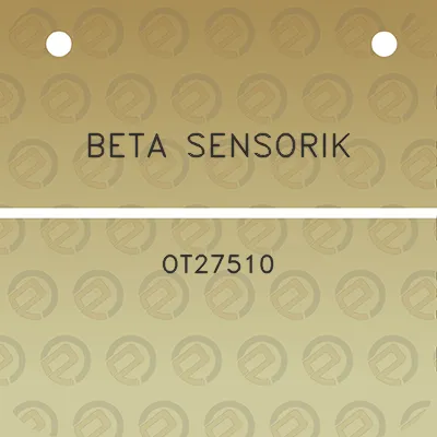 beta-sensorik-ot27510