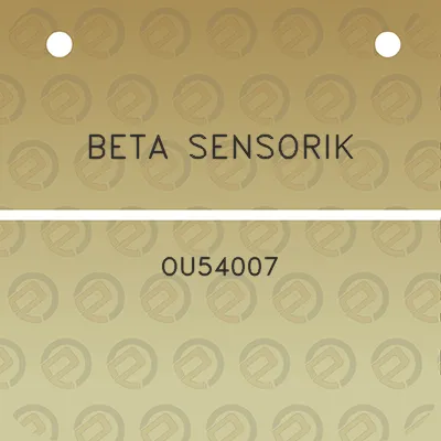 beta-sensorik-ou54007