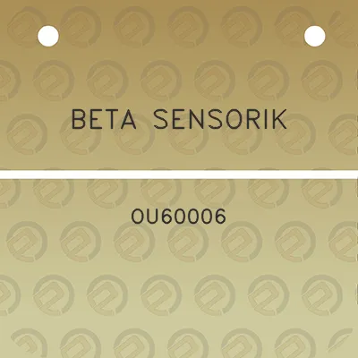 beta-sensorik-ou60006