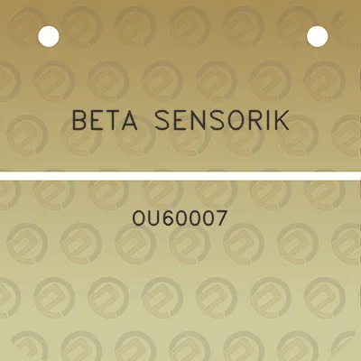 beta-sensorik-ou60007