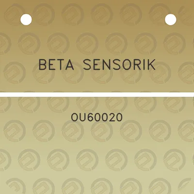 beta-sensorik-ou60020